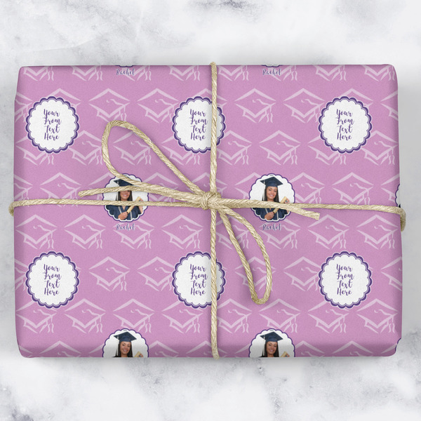 Graduation Wrapping Paper Roll - Matte - Wrapped Box