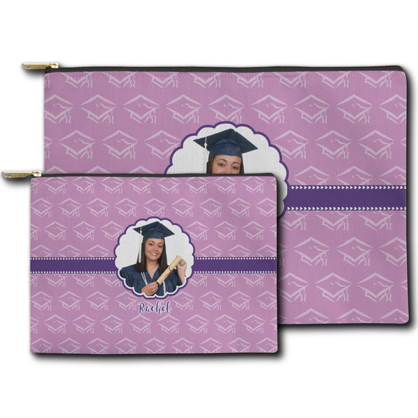Graduation Zippered Pouches - Size Comparison