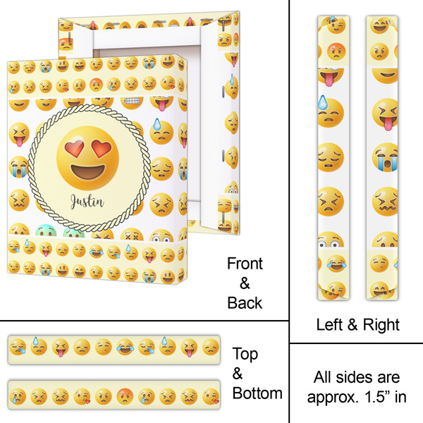 Emojis 11x14 - Canvas Print - Approval