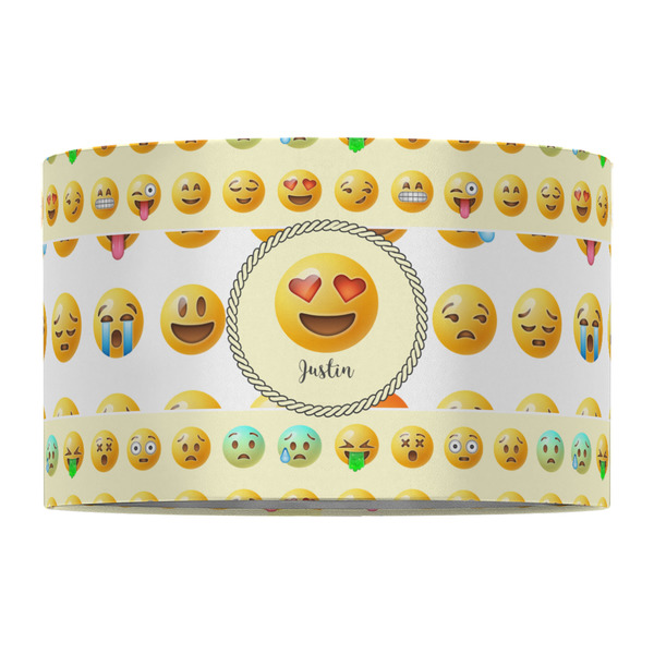 Emojis 12" Drum Lampshade - FRONT (Fabric)