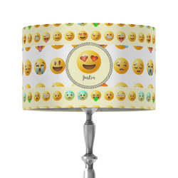 Emojis 12" Drum Lamp Shade - Fabric (Personalized)