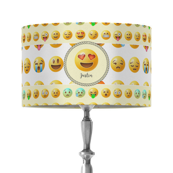 Custom Emojis 12" Drum Lamp Shade - Fabric (Personalized)