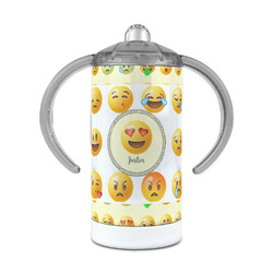 Emojis 12 oz Stainless Steel Sippy Cup (Personalized)