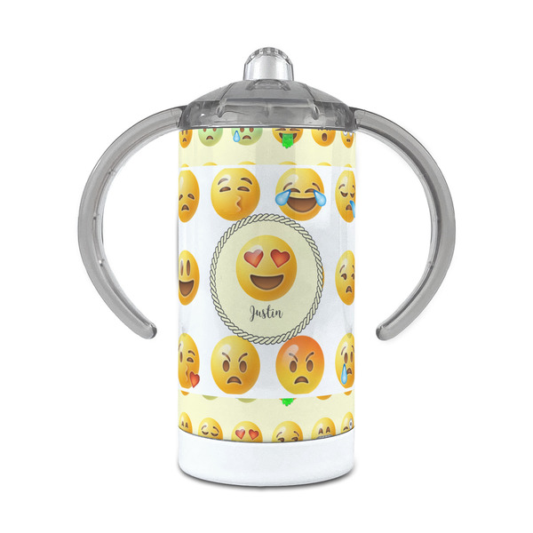 Custom Emojis 12 oz Stainless Steel Sippy Cup (Personalized)