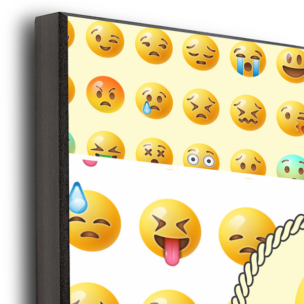 Emojis 12x12 Wood Print - Closeup