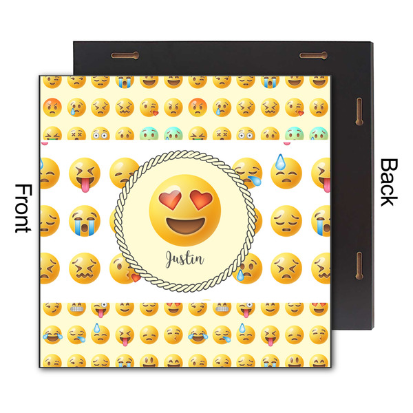 Emojis 12x12 Wood Print - Front & Back View