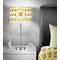 Emojis 13 inch drum lamp shade - in room