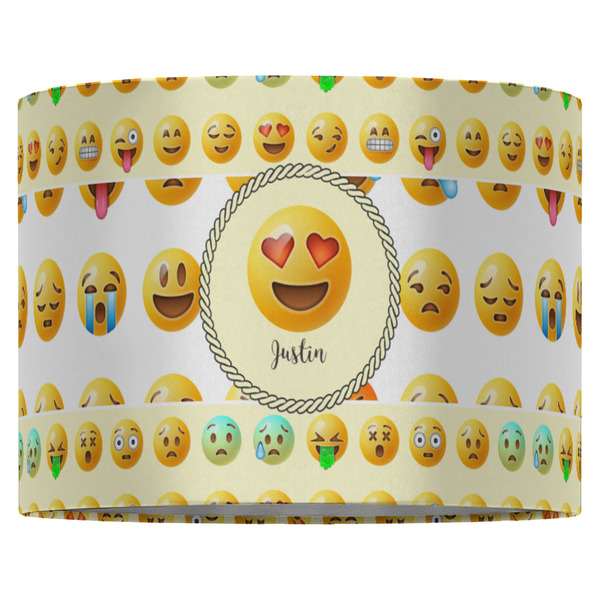 Emojis 16" Drum Lampshade - FRONT (Fabric)