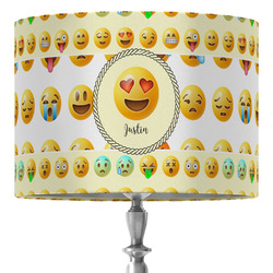 Emojis 16" Drum Lamp Shade - Fabric (Personalized)