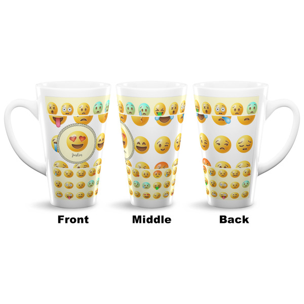 Emojis 16 Oz Latte Mug - Approval