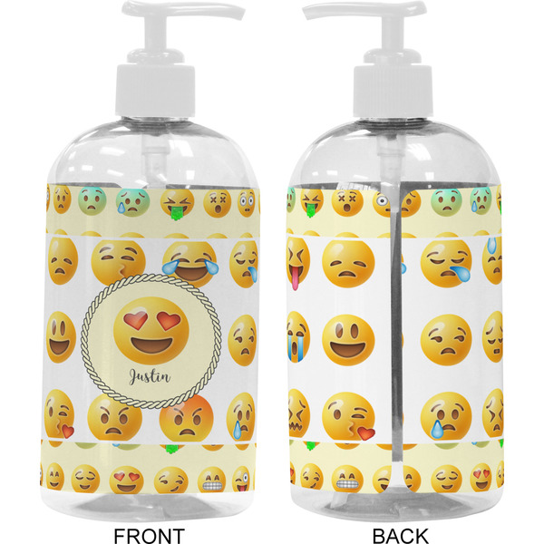 Emojis 16 oz Plastic Liquid Dispenser- Approval- White