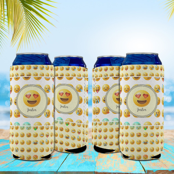 Emojis 16oz Can Sleeve - Set of 4 - LIFESTYLE