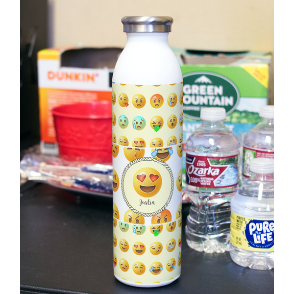 Emojis 20oz Water Bottles - Full Print - In Context