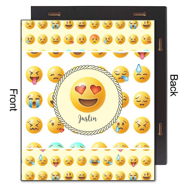 Emojis 20x24 Wood Print - Front & Back View