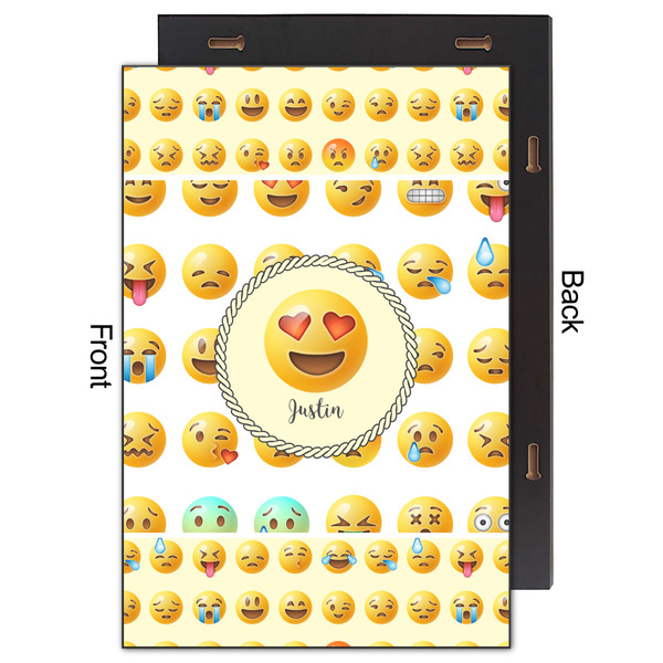 Emojis 20x30 Wood Print - Front & Back View