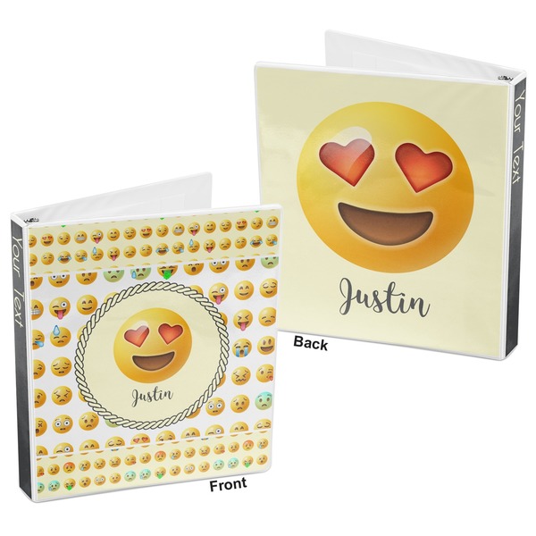 Emojis 3-Ring Binder Front and Back