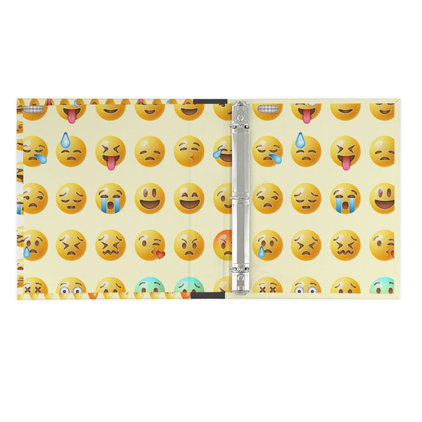 Emojis 3 Ring Binders - Full Wrap - 1" - OPEN INSIDE