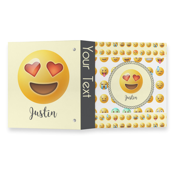 Emojis 3 Ring Binders - Full Wrap - 1" - OPEN OUTSIDE