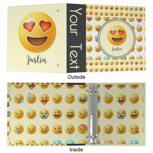Emojis 3 Ring Binders - Full Wrap - 2" - APPROVAL