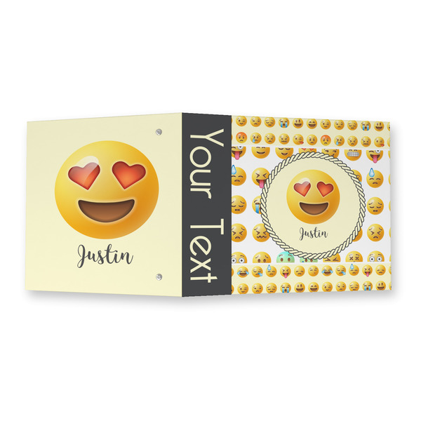 Emojis 3 Ring Binders - Full Wrap - 2" - OPEN OUTSIDE