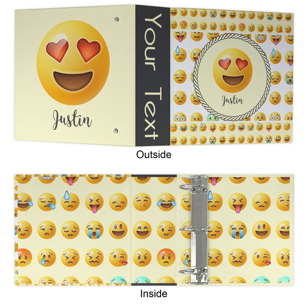Emojis 3 Ring Binders - Full Wrap - 3" - APPROVAL