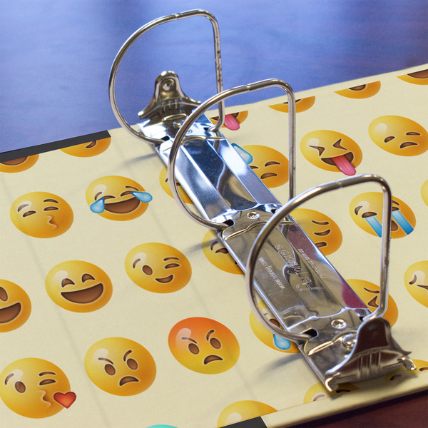 Emojis 3 Ring Binders - Full Wrap - 3" - DETAIL