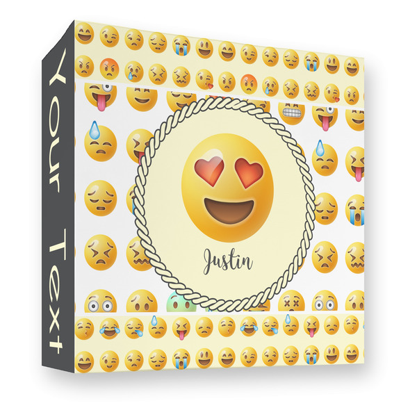 Custom Emojis 3 Ring Binder - Full Wrap - 3" (Personalized)