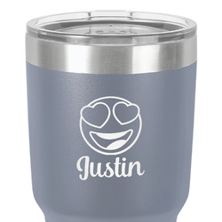 Emojis 30 oz Stainless Steel Tumbler - Grey - Single-Sided (Personalized)