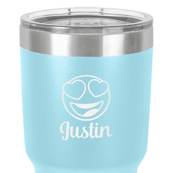 Emojis 30 oz Stainless Steel Tumbler - Teal - Single-Sided (Personalized)