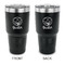 Emojis 30 oz Stainless Steel Ringneck Tumblers - Black - Double Sided - APPROVAL