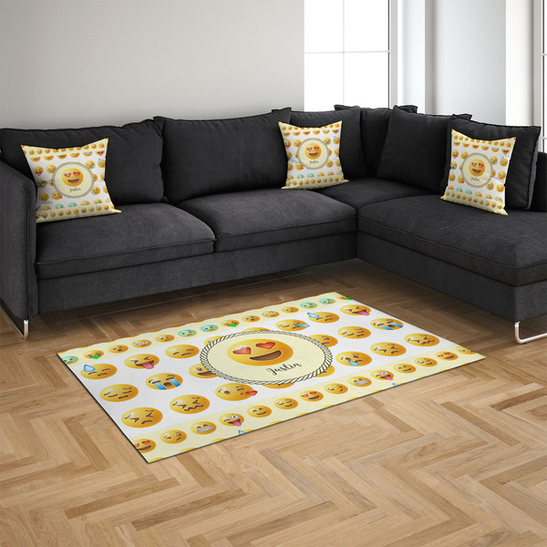 Emojis 4'x6' Indoor Area Rugs - IN CONTEXT