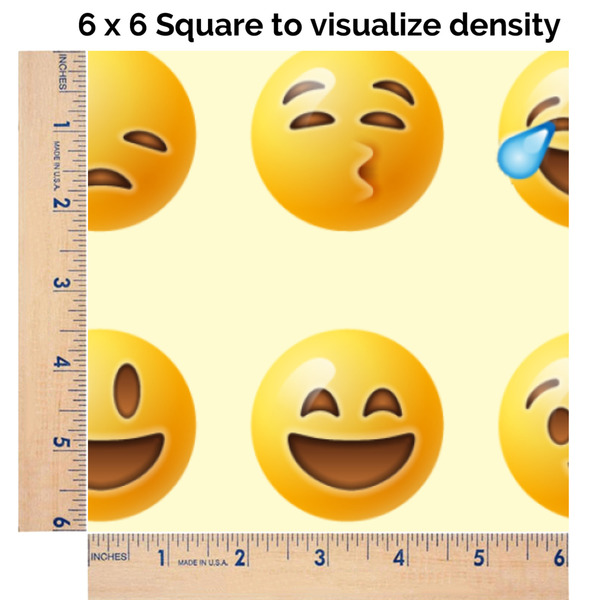 Emojis 6x6 Swatch of Fabric