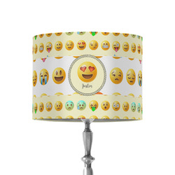 Emojis 8" Drum Lamp Shade - Fabric (Personalized)