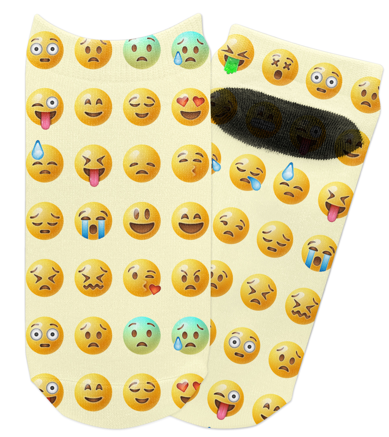 Custom Emojis Adult Ankle Socks YouCustomizeIt