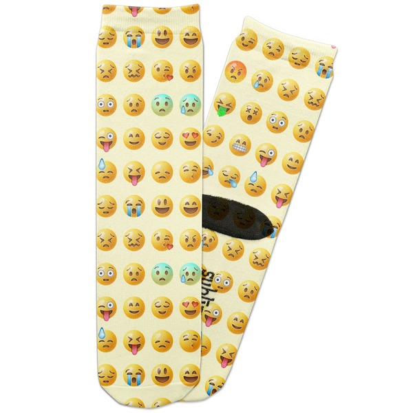 Custom Emojis Adult Crew Socks