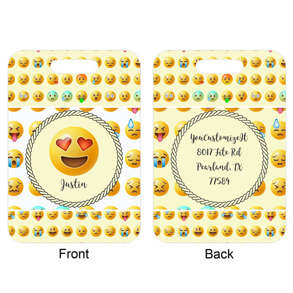 Emojis Aluminum Luggage Tag (Front + Back)