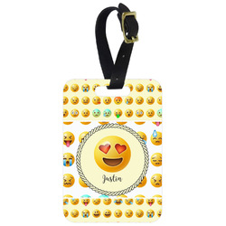 Emojis Metal Luggage Tag w/ Name or Text