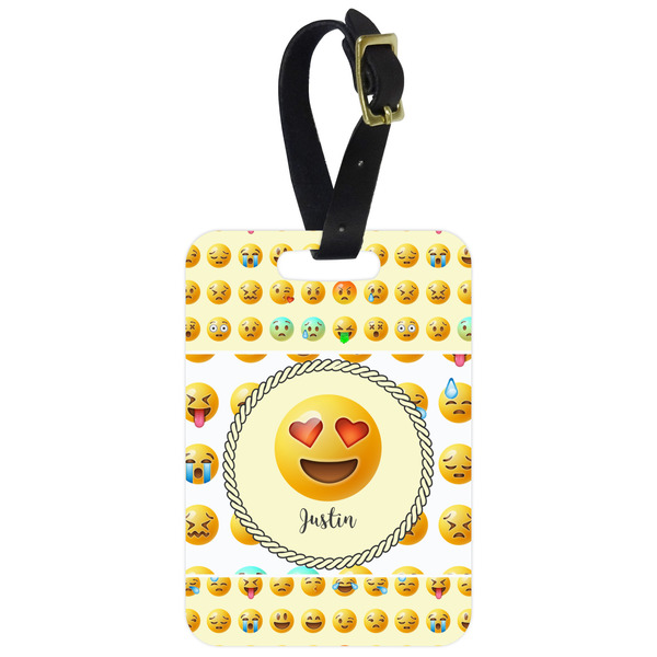 Custom Emojis Metal Luggage Tag w/ Name or Text