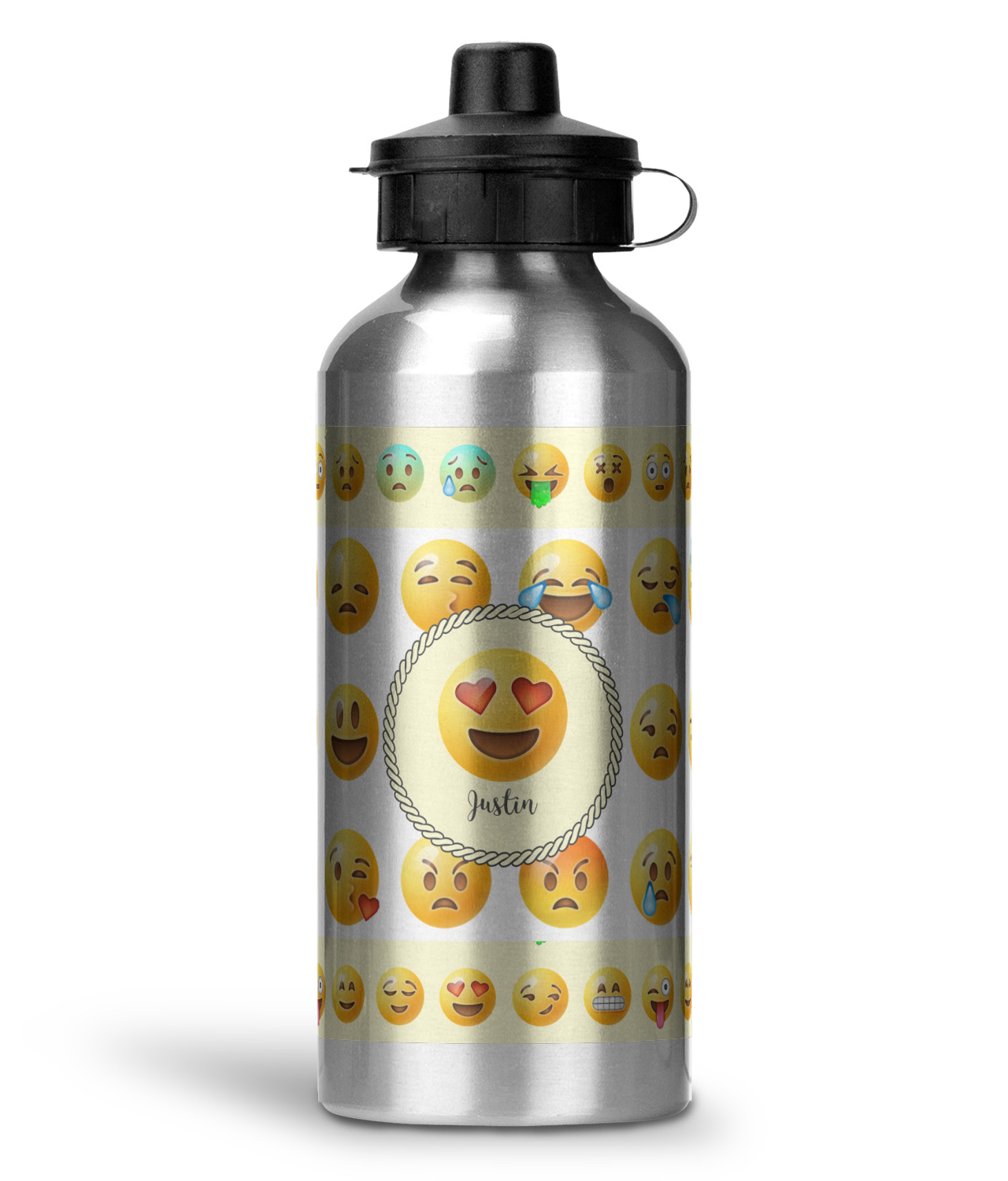 Emojis Water Bottle Aluminum 20 oz (Personalized) YouCustomizeIt