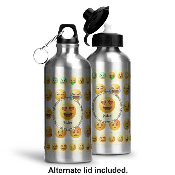 Emojis Aluminum Water Bottle - Alternate lid options
