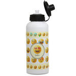 Emojis Water Bottles - Aluminum - 20 oz - White (Personalized)