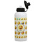 Emojis Aluminum Water Bottle - White Front