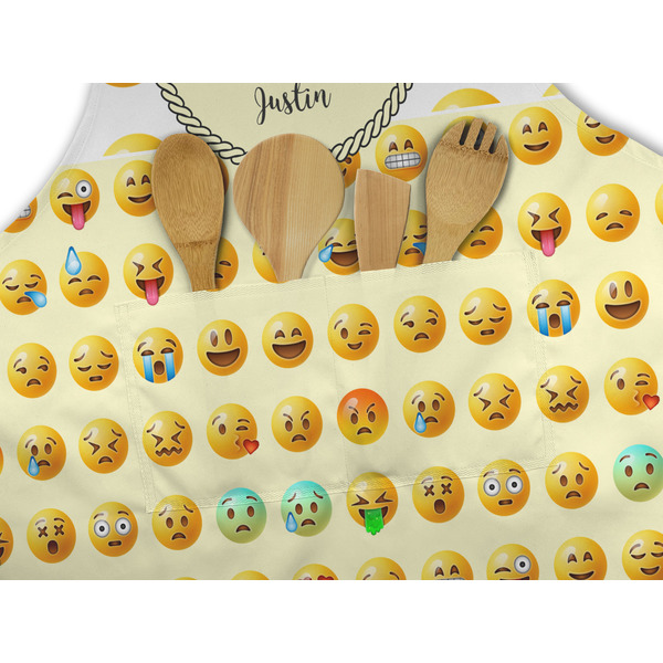 Emojis Apron - Pocket Detail with Props