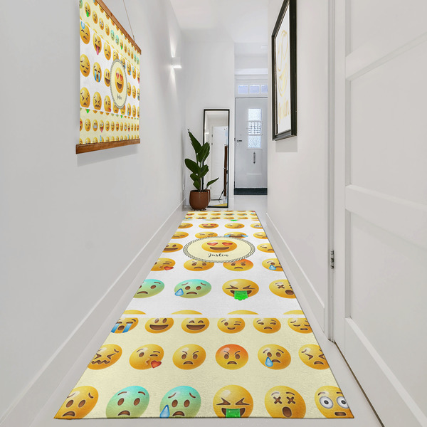 Emojis Area Rug Sizes - In Context (vertical)