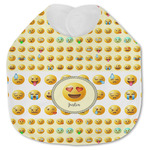 Emojis Jersey Knit Baby Bib w/ Name or Text