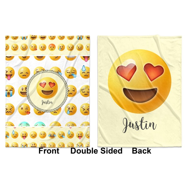 Emojis Baby Blanket (Double Sided - Printed Front and Back)
