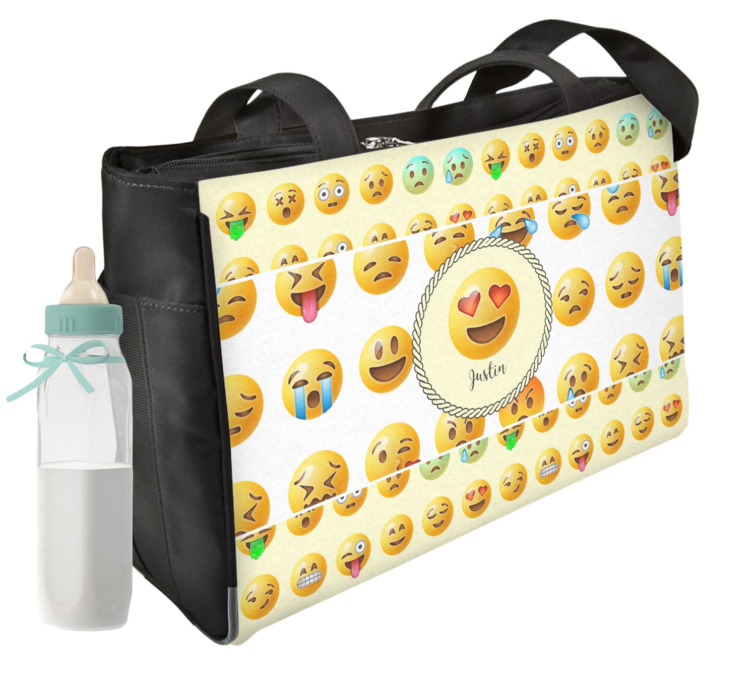 Emojis Diaper Bag (Personalized) YouCustomizeIt