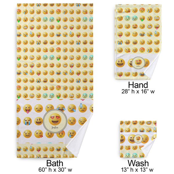 Emojis Bath Towel Sets - 3-piece - Approval