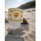 Emojis Beach Spiker white on beach with sand
