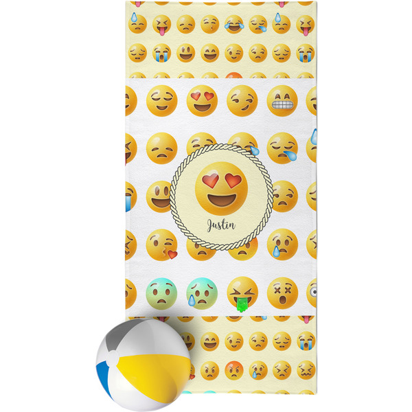 Custom Emojis Beach Towel (Personalized)